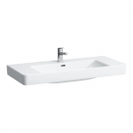 Praustuvas Laufen PRO S 1050x465x95 mm, plačiais kraštais, su 1 anga maišytuvui viduryje, spalva - balta LCC (LAUFEN Clean Coat) 